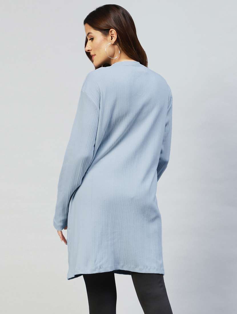 light blue cotton shrug - 20022869 -  Standard Image - 3