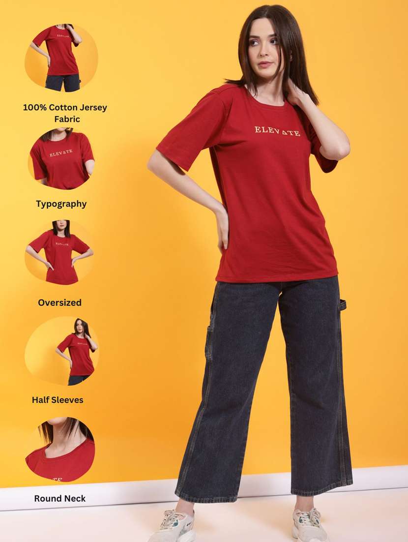 women's straight round neck top - 20022922 -  Standard Image - 3