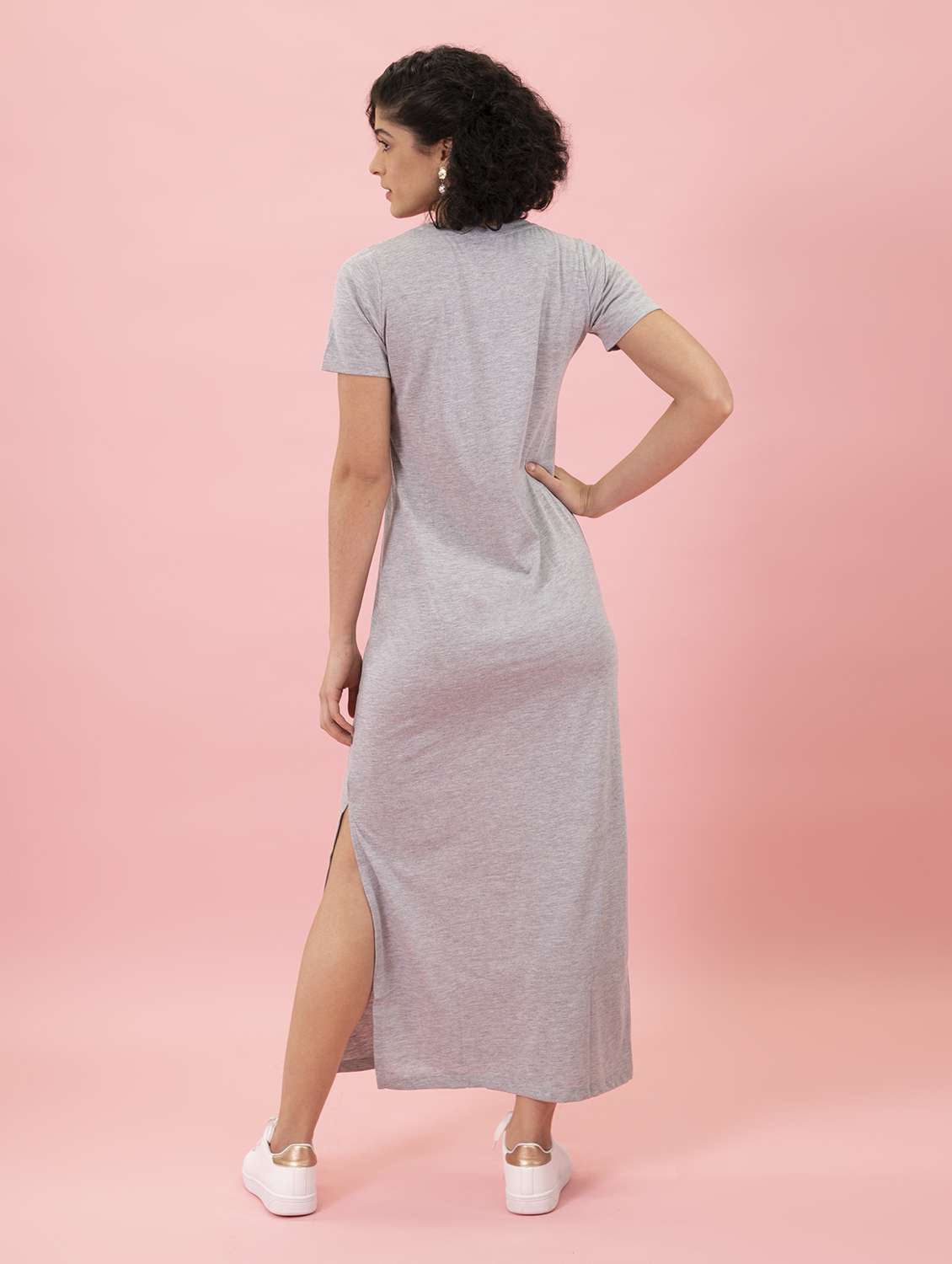 women's bodycon solid dress - 20022966 - Standard Image - 3
