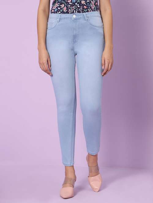 women's plain slim fit jeans - 20023001 -  Standard Image - 0