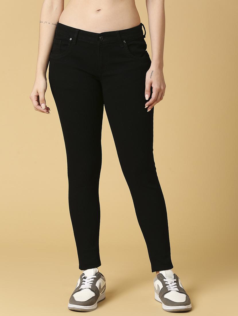women's plain slim fit jeans - 20023006 - Zoom Image - 0