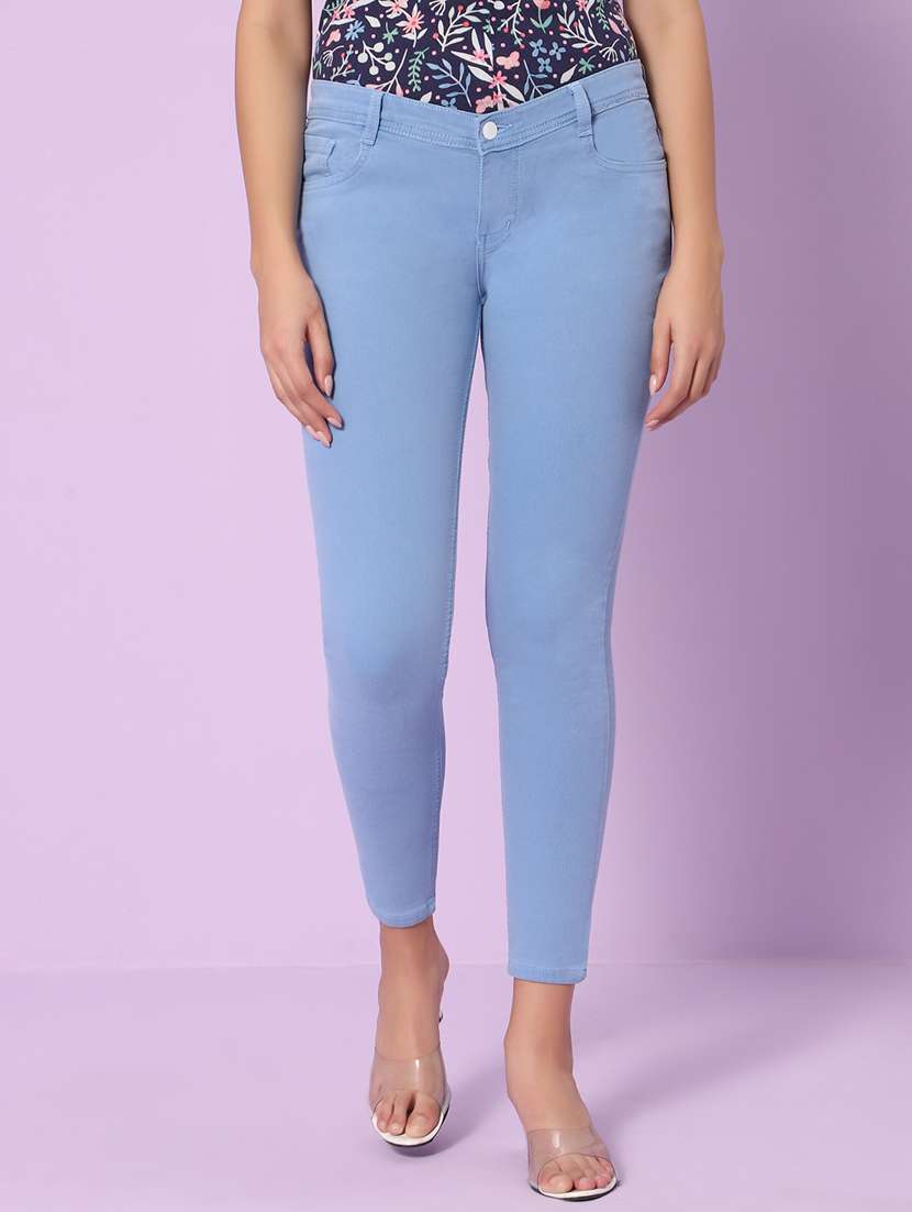 women's plain slim fit jeans
