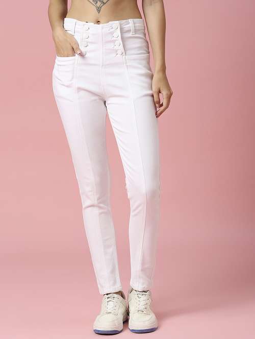 women's plain slim fit jeans - 20023017 -  Standard Image - 0