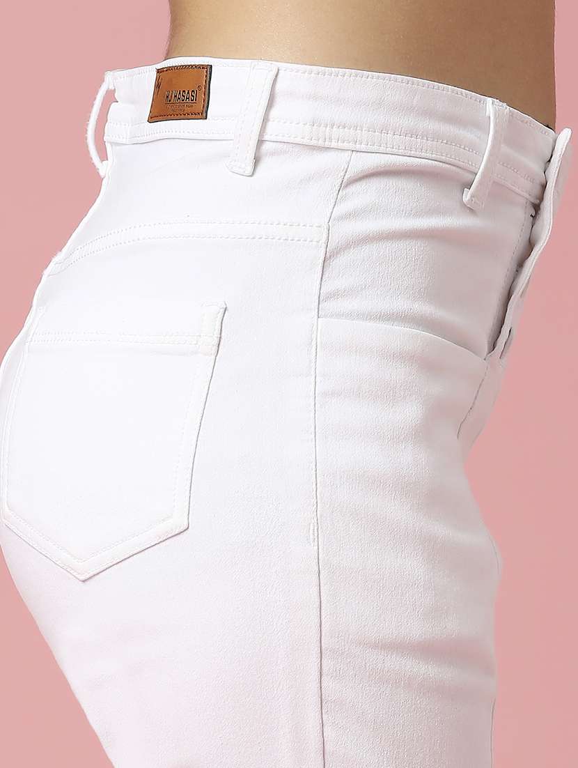 women's plain slim fit jeans - 20023017 -  Standard Image - 5