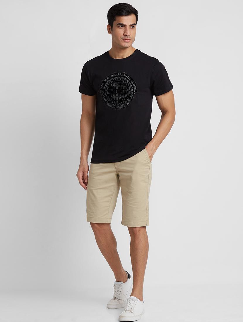 round neck printed regular t-shirt - 20023048 - Standard Image - 3