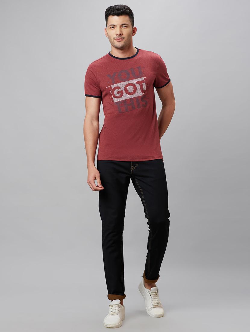 round neck printed regular t-shirt - 20023064 - Standard Image - 3