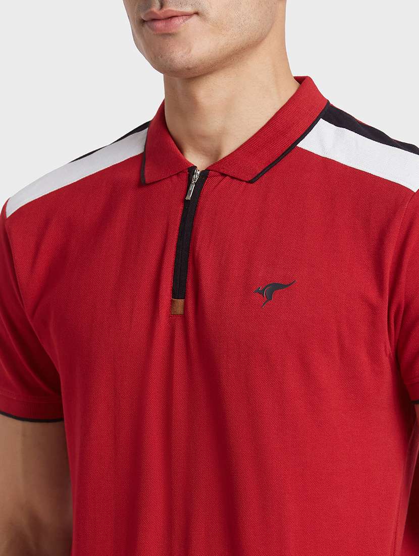 mens solid polo t-shirt  - 20023072 -  Standard Image - 5