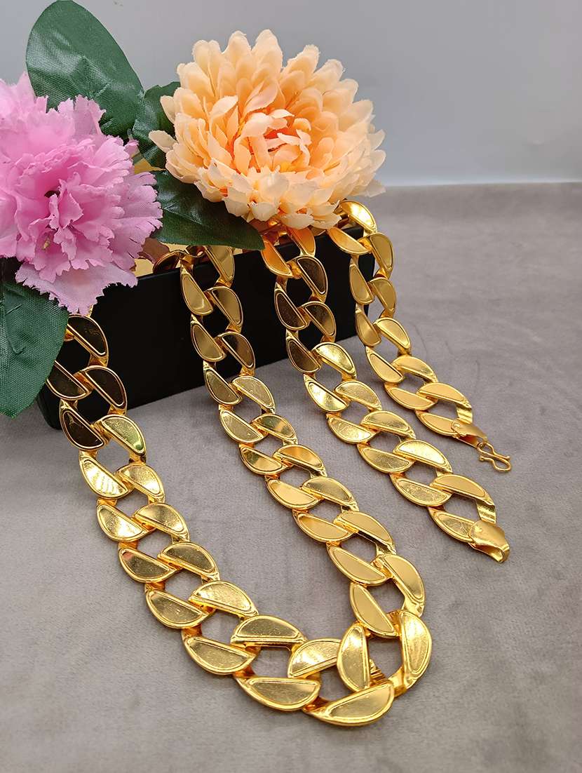 hemrupa gold plated chain for men 