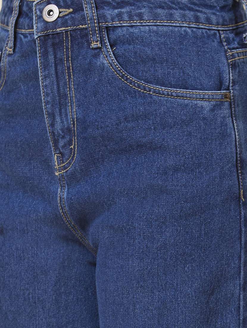 women's plain wide leg jeans - 20023470 -  Standard Image - 5