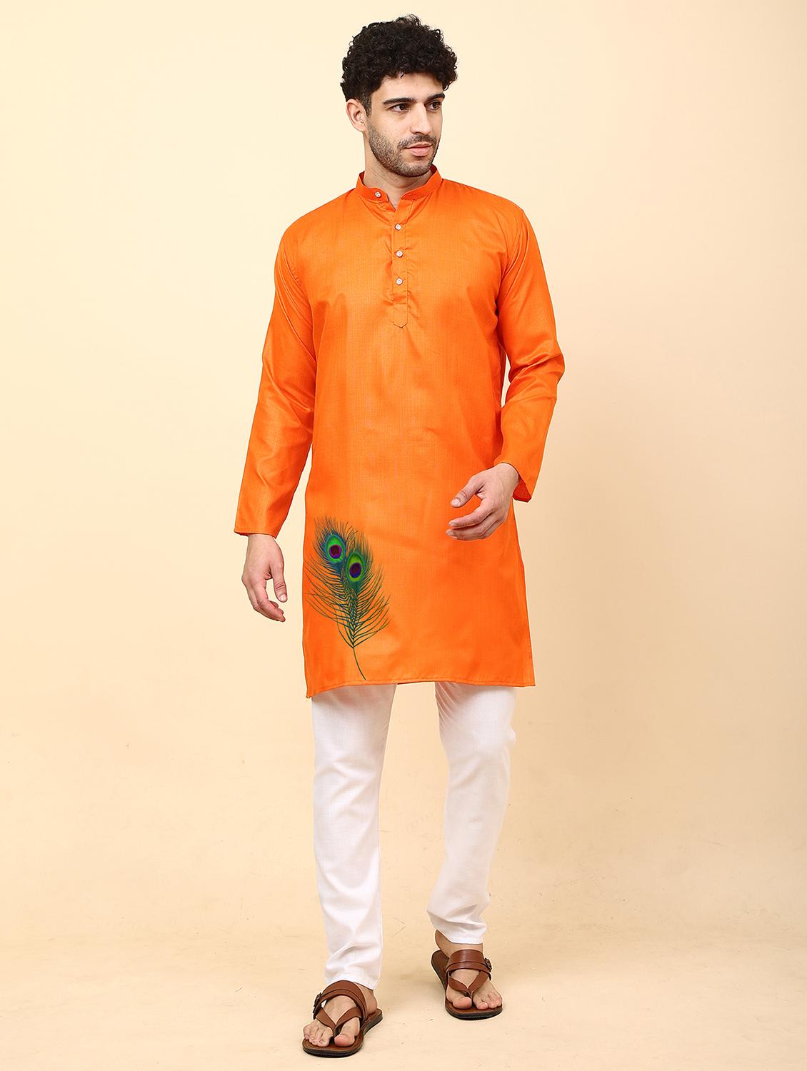 printed kurta pyjama ethnic wear set - 20023855 - Zoom Image - 0