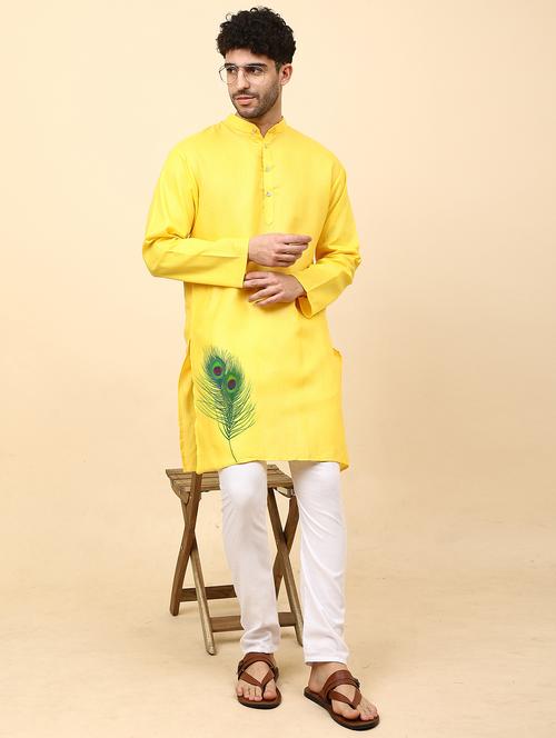printed kurta pyjama ethnic wear set - 20023859 - Standard Image - 0