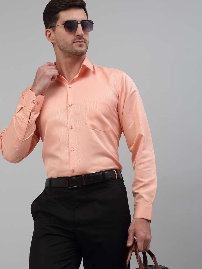 mens solids formal shirt - 20024809 - Standard Image - 3
