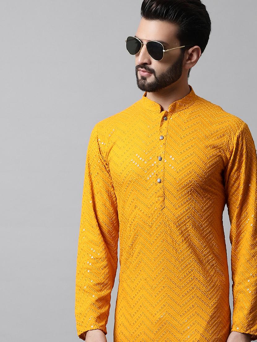 embroidered kurta pyjama set - 20024811 - Standard Image - 3