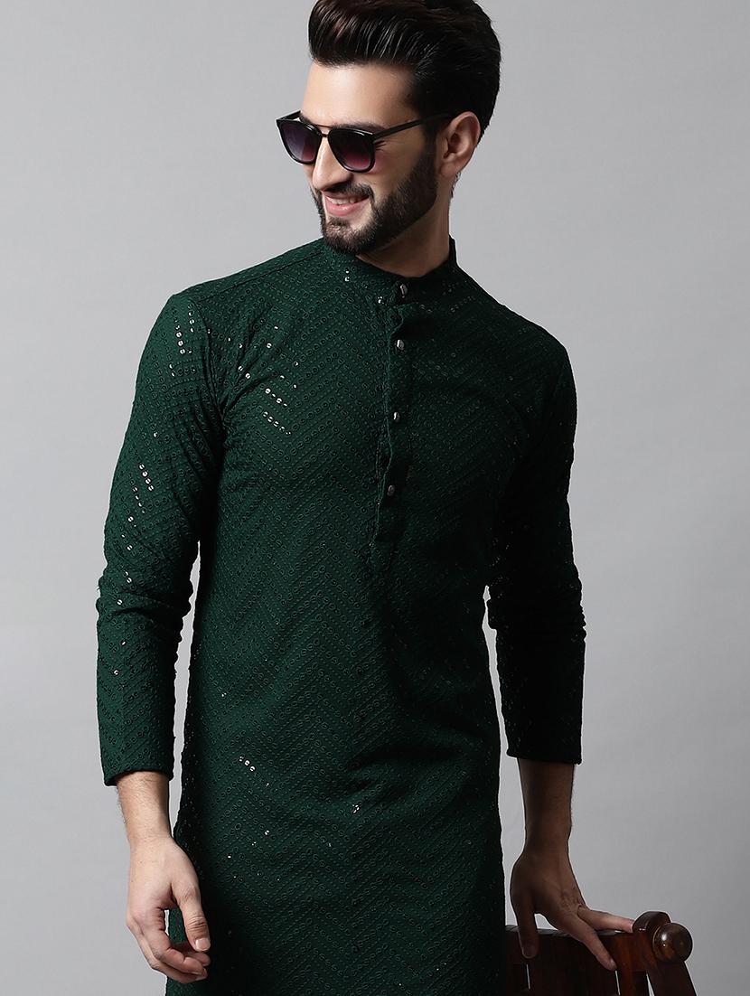 embroidered kurta pyjama set - 20024812 - Standard Image - 3