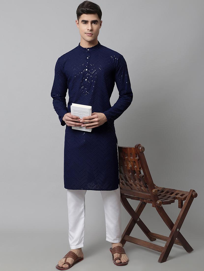 embroidered kurta pyjama set - 20024815 - Zoom Image - 0