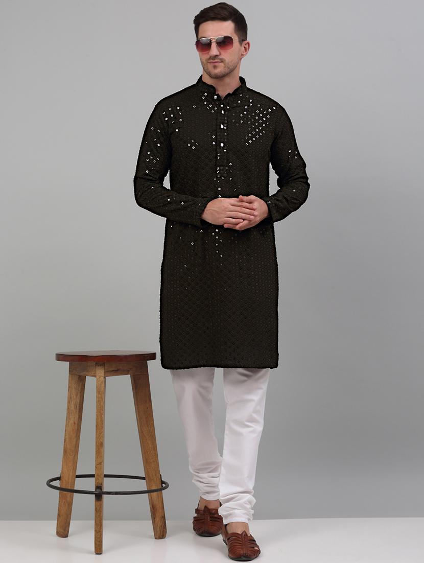 embroidered kurta pyjama set - 20024819 - Zoom Image - 0