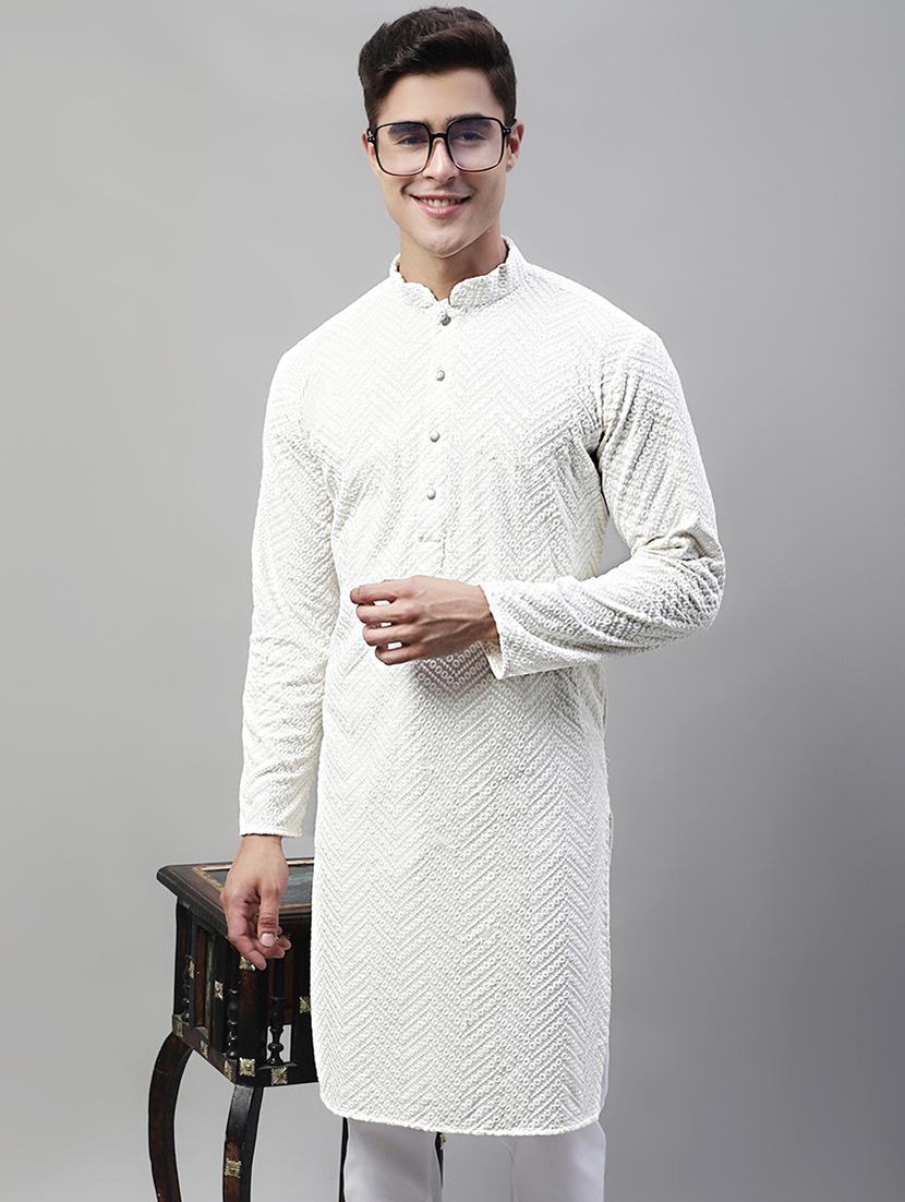 embroidered long kurta with sequin work - 20024851 - Zoom Image - 0