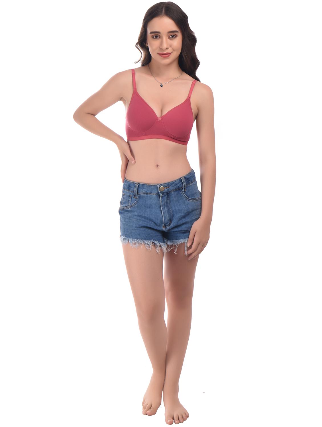 red hosiery tshirt bra - 20024940 - Standard Image - 3