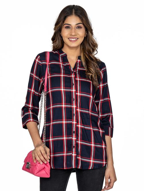 check print regular shirt for women - 20025321 -  Standard Image - 0