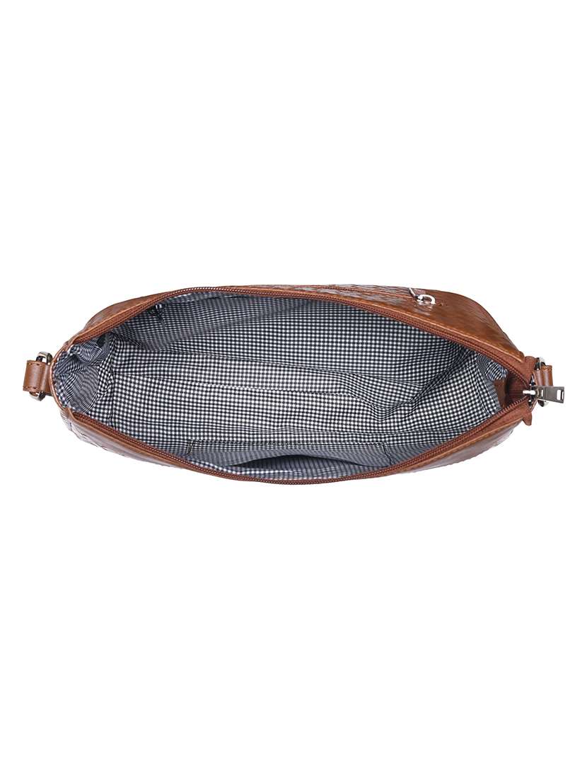 nude leatherette (pu) sling bag - 20026794 -  Standard Image - 3