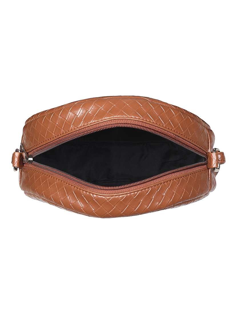 nude leatherette (pu) sling bag - 20026795 -  Standard Image - 3