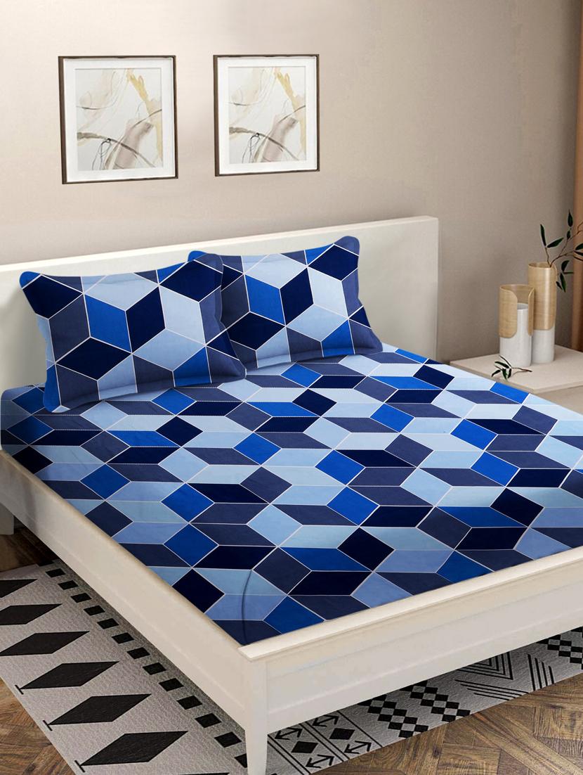 double queen bedsheet with 2 pillow covers