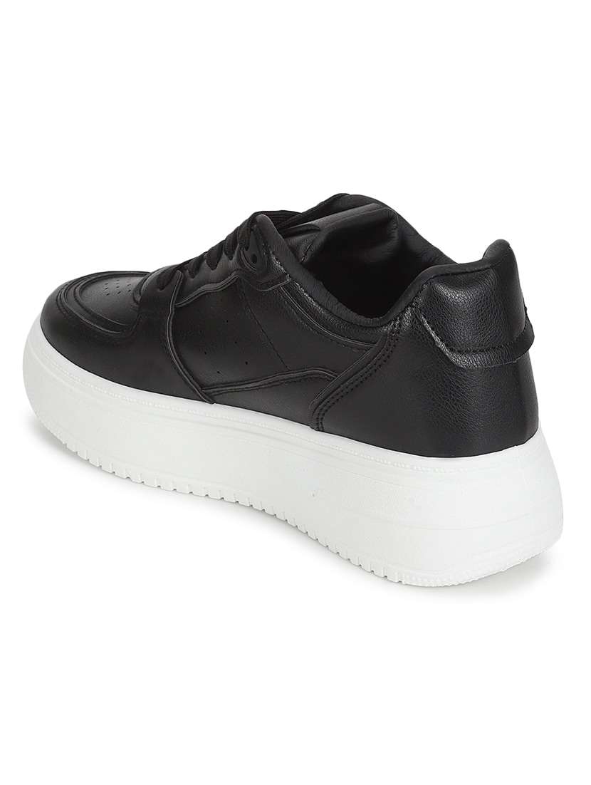 black lace-up casual shoes - 20029604 - Standard Image - 3