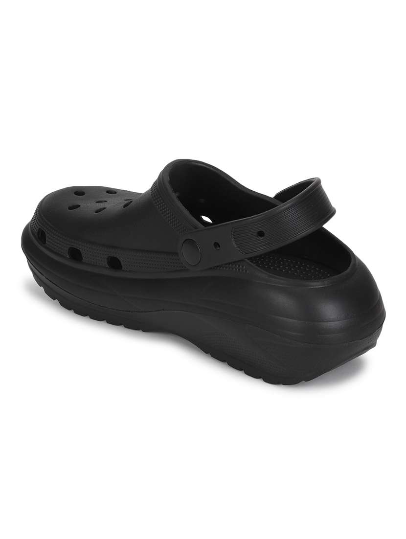 black slides flip flops - 20029610 - Standard Image - 3