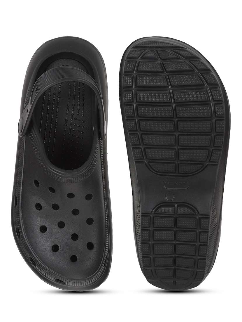 black slides flip flops - 20029610 - Standard Image - 5