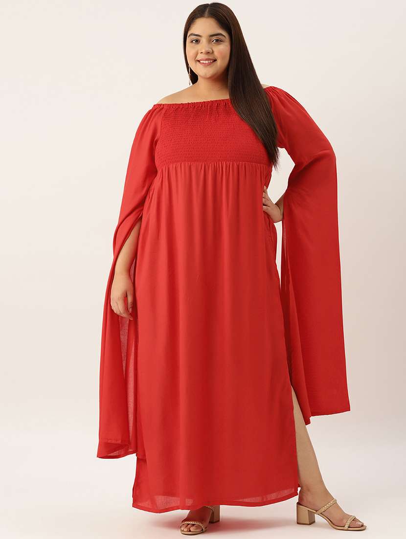 women's fit & flare solid dress