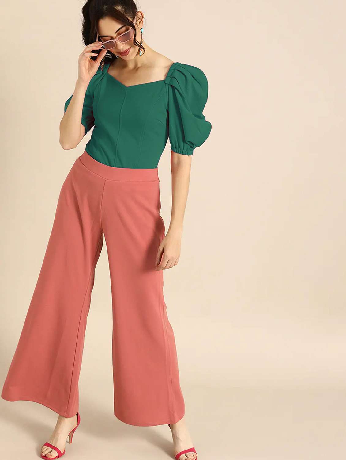 women's straight sweetheart neck top - 20029877 -  Standard Image - 3