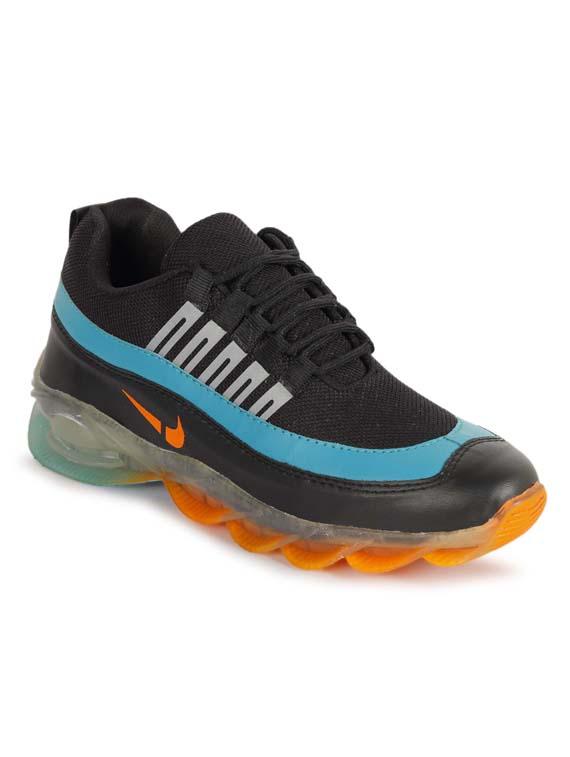 black solid sport shoes - 20030067 -  Zoom Image - 0