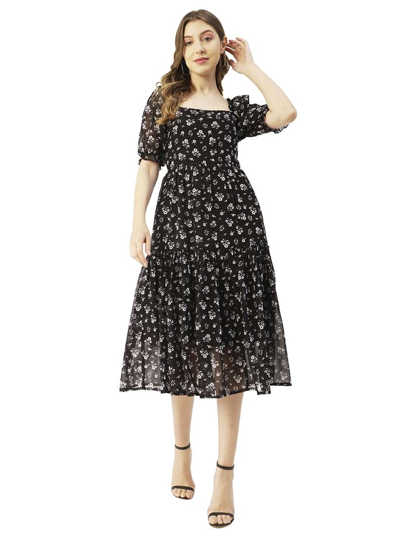 women's tiered dress floral dress - 20031225 -  Zoom Image - 0