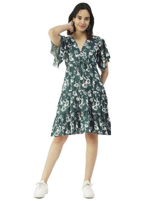 women's fit & flare floral dress - 20031231 -  Standard Image - 0