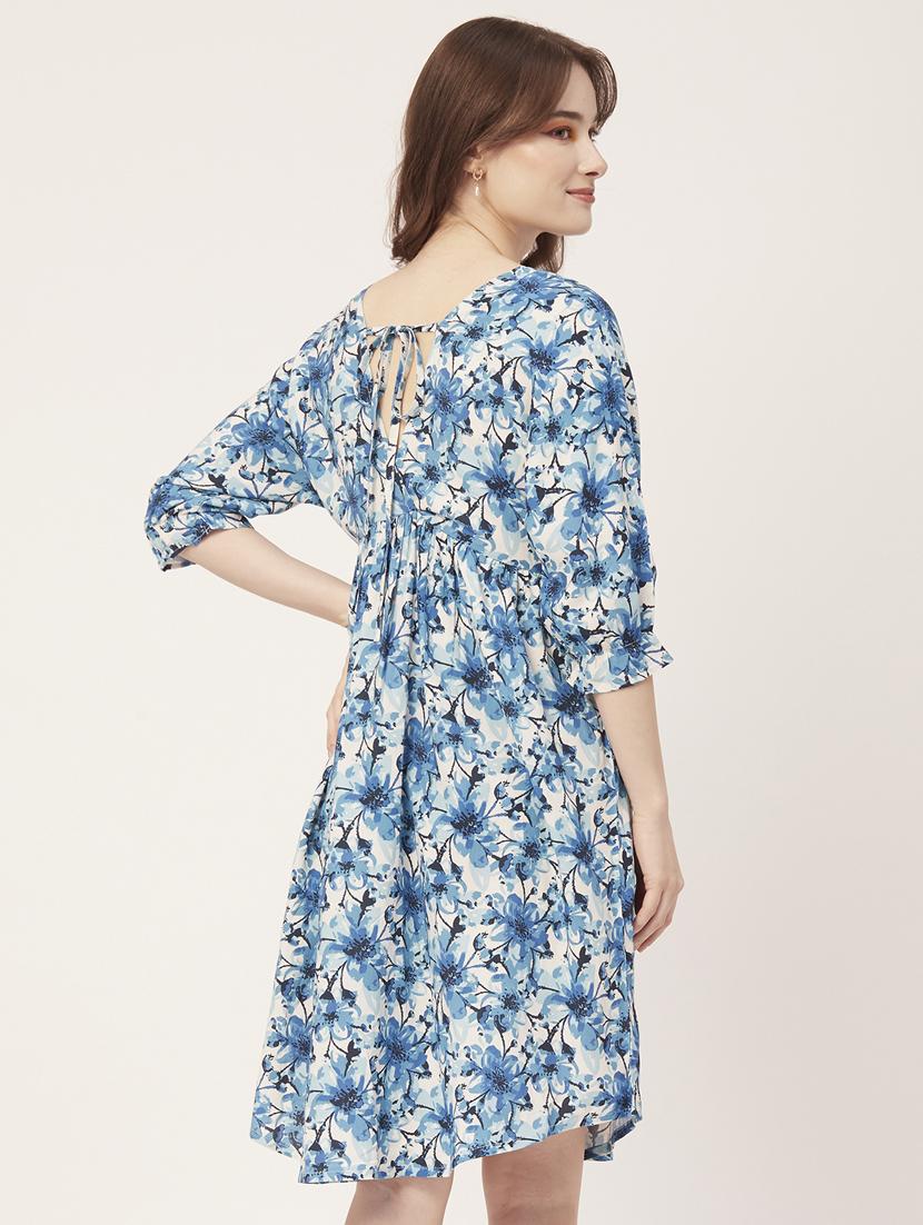 women's fit & flare floral dress - 20031233 - Standard Image - 3