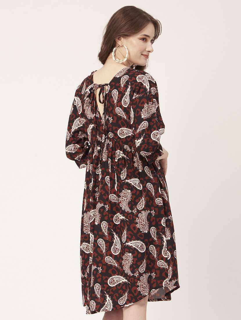 women's fit & flare abstract dress - 20031234 -  Standard Image - 3