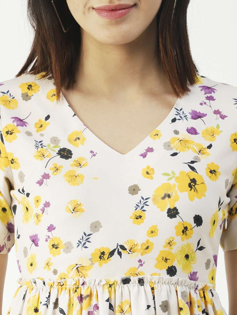 women's peplum v neck top - 20031283 -  Standard Image - 3