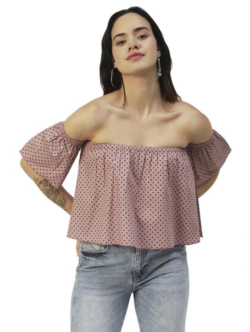 women's crop off shoulder top - 20031291 -  Standard Image - 0