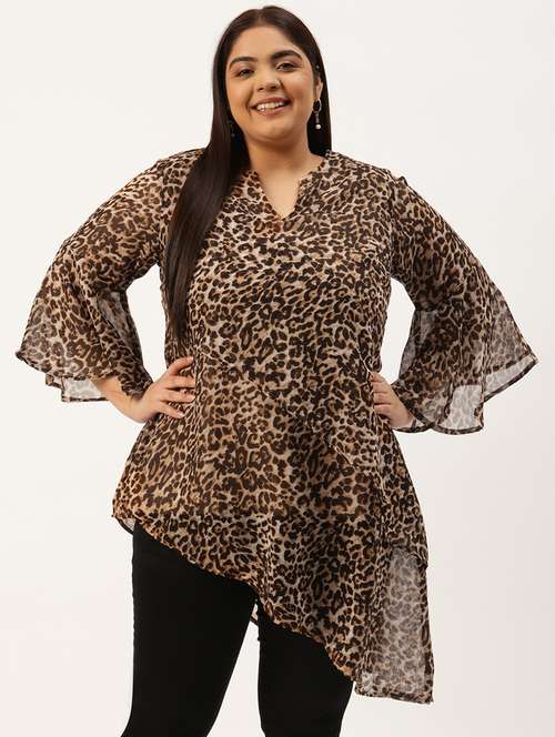 women's asymmetric notch neck top