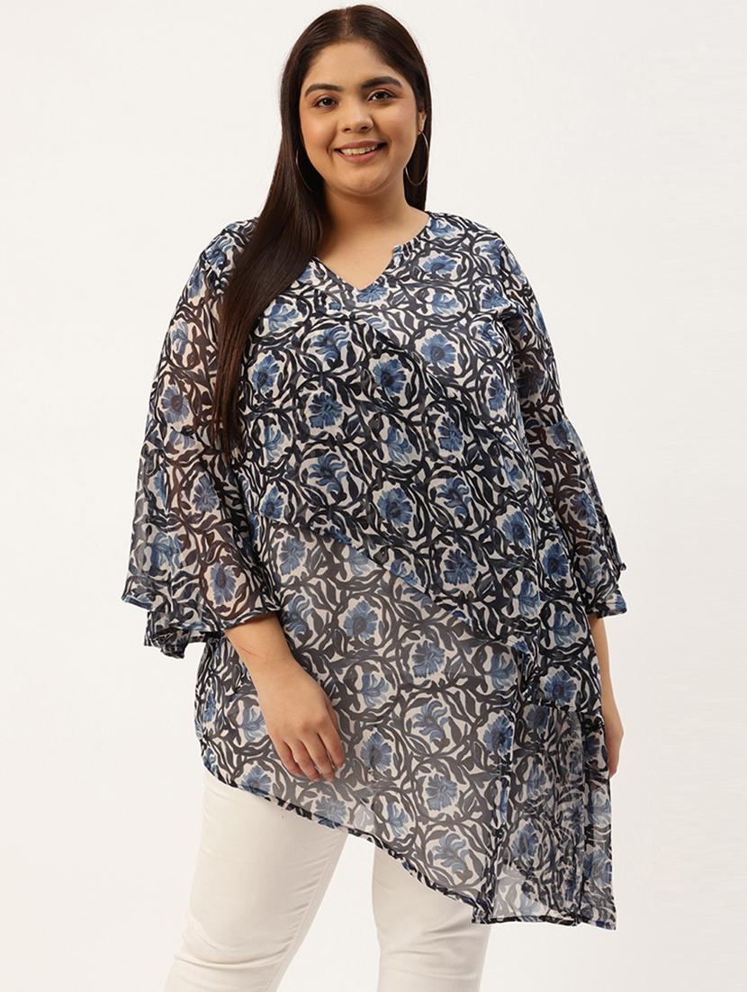 women's asymmetric notch neck top - 20031529 - Zoom Image - 0
