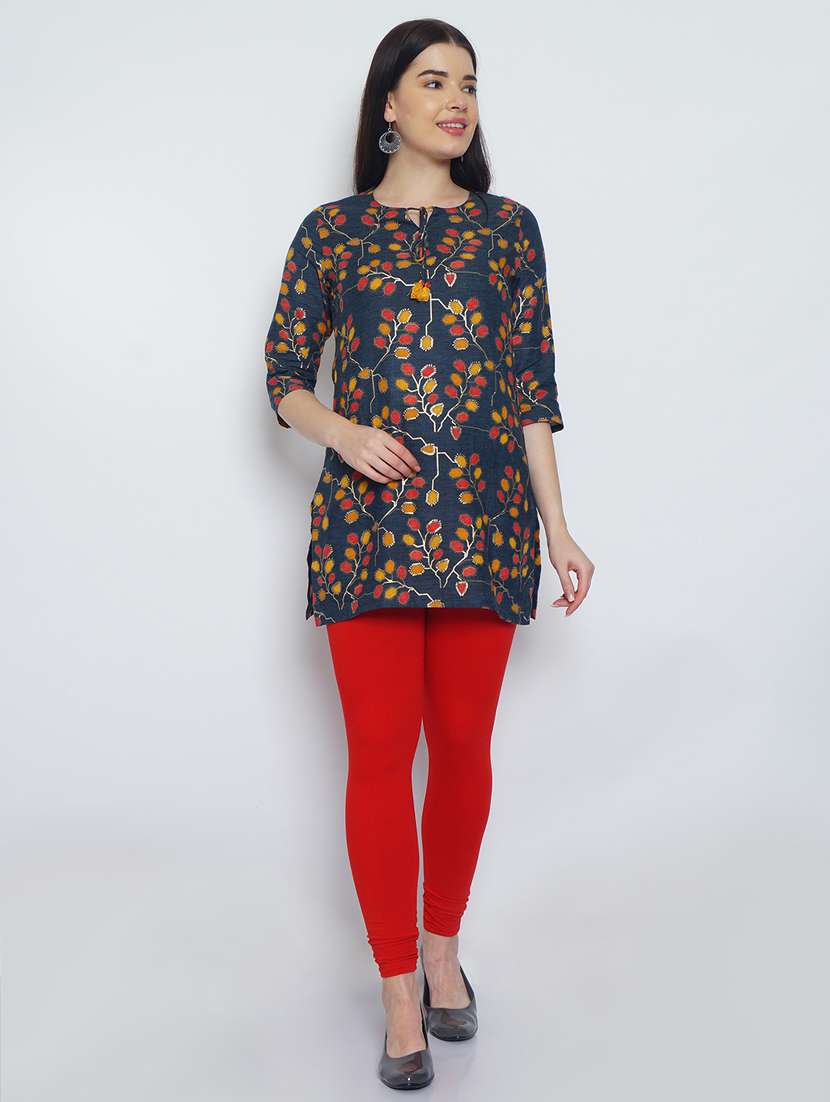 red cotton lycra leggings - 20031634 -  Standard Image - 3