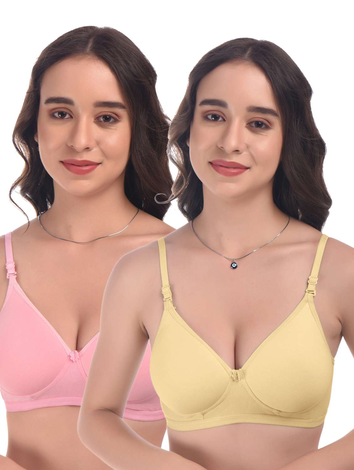 pack of 2 hosiery push up bra