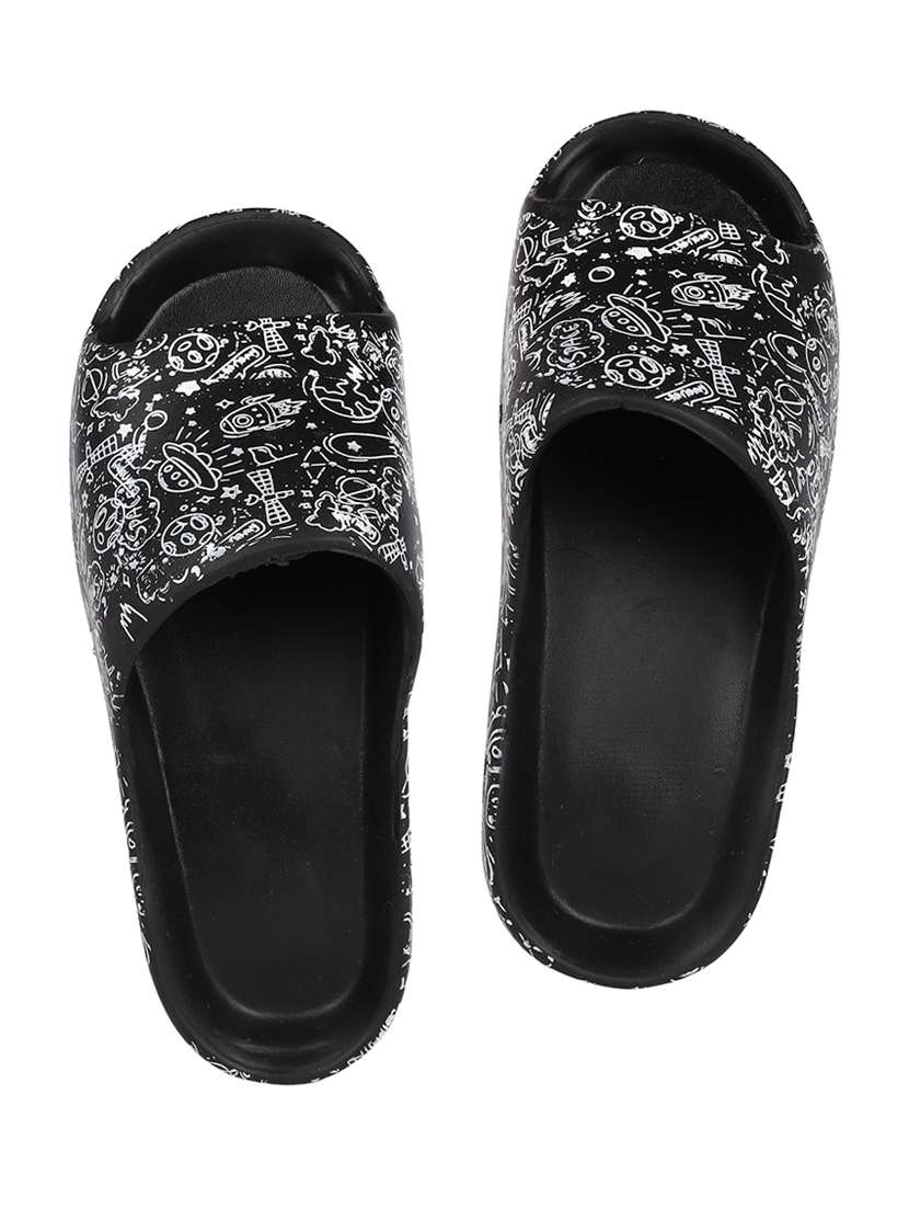 black eva slip on flip flops - 20033142 -  Standard Image - 3
