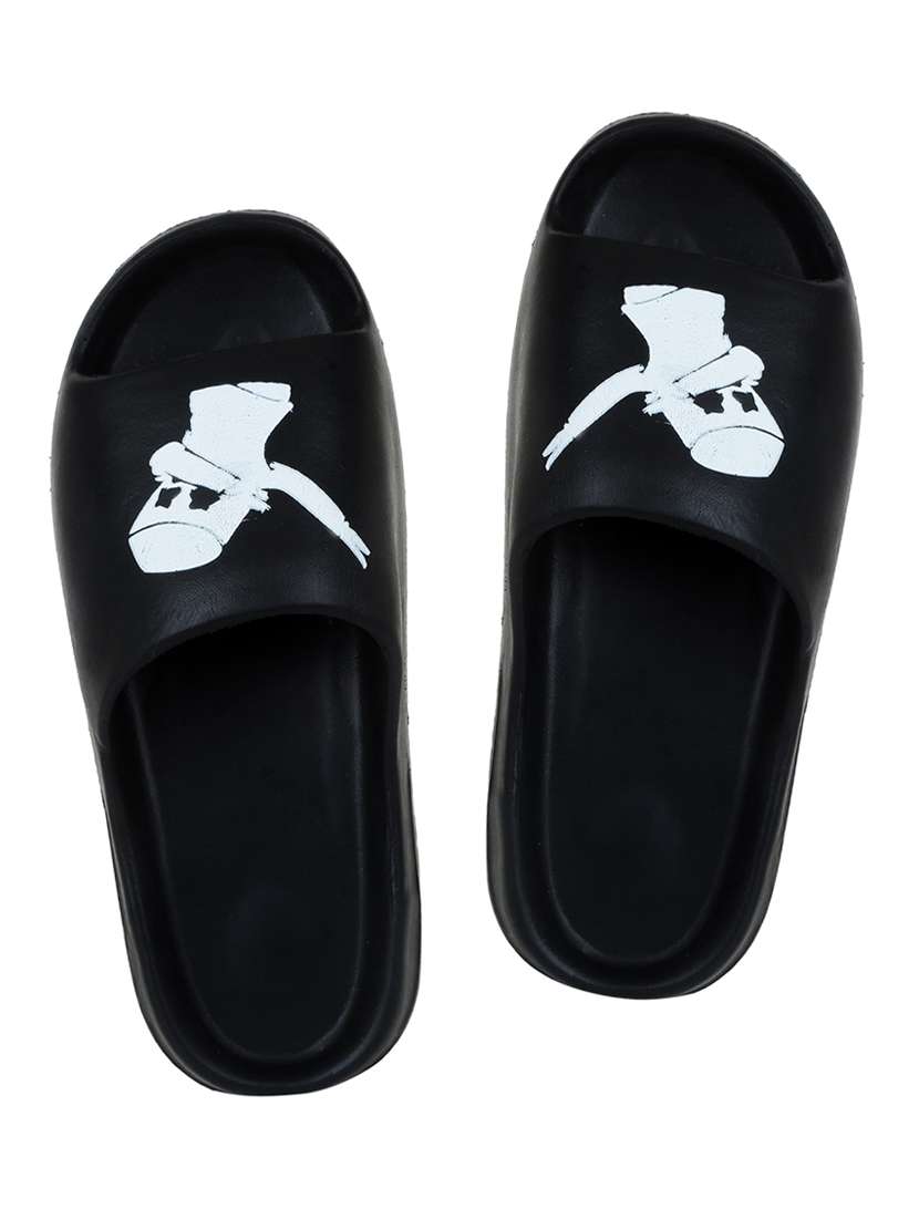Black Eva Slip On Flip Flops