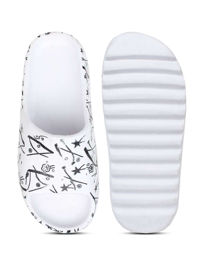 white eva slip on flip flops - 20033155 -  Standard Image - 3
