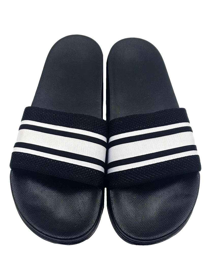 black eva slip on flip flops - 20033162 - Standard Image - 3