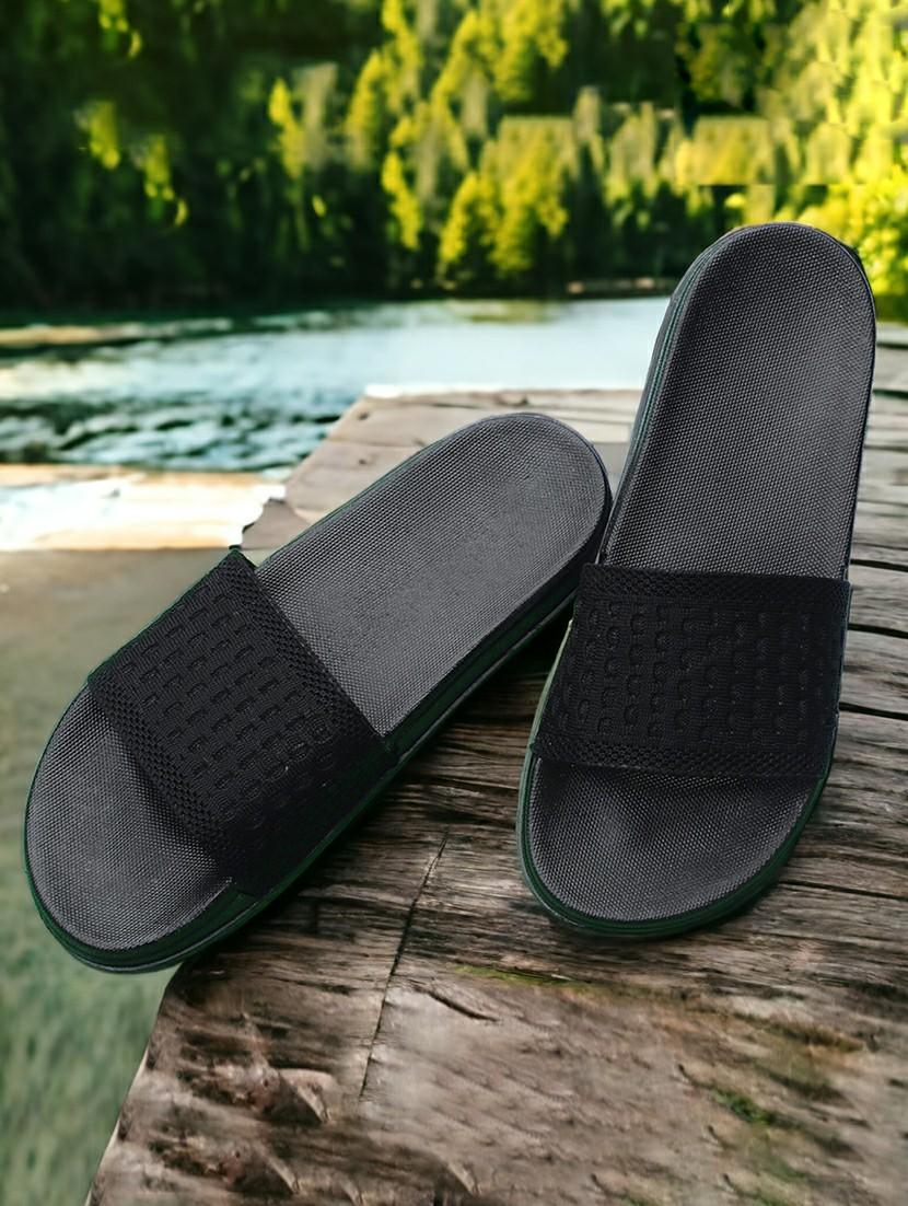 black eva slip on flip flops - 20033173 - Zoom Image - 0