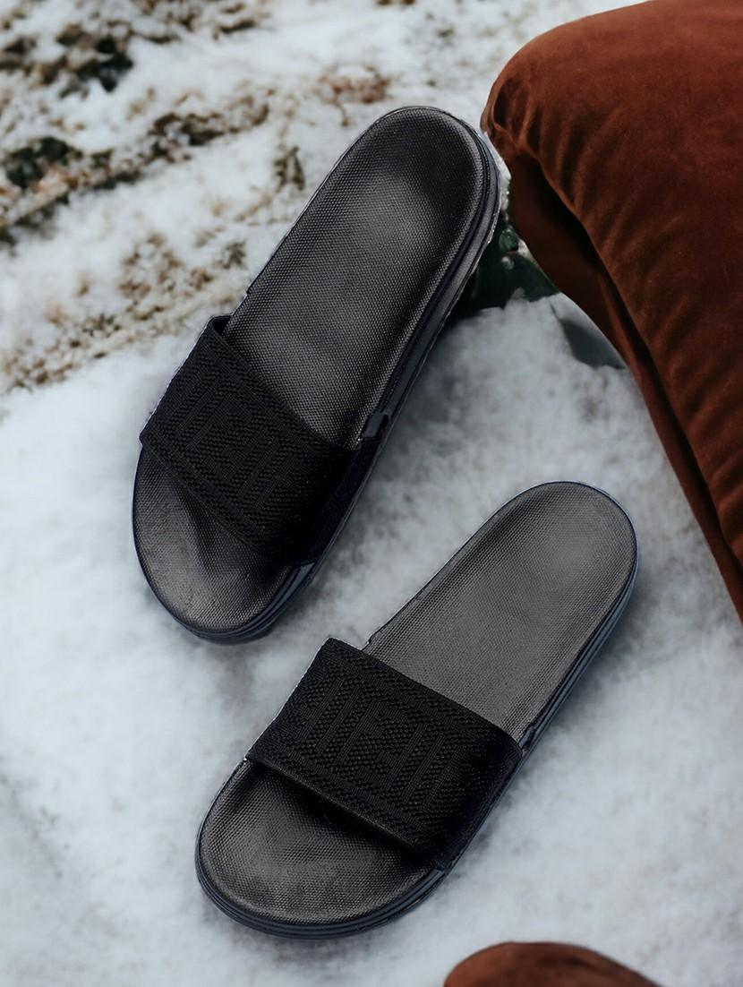 black eva slip on flip flops - 20033182 -  Zoom Image - 0