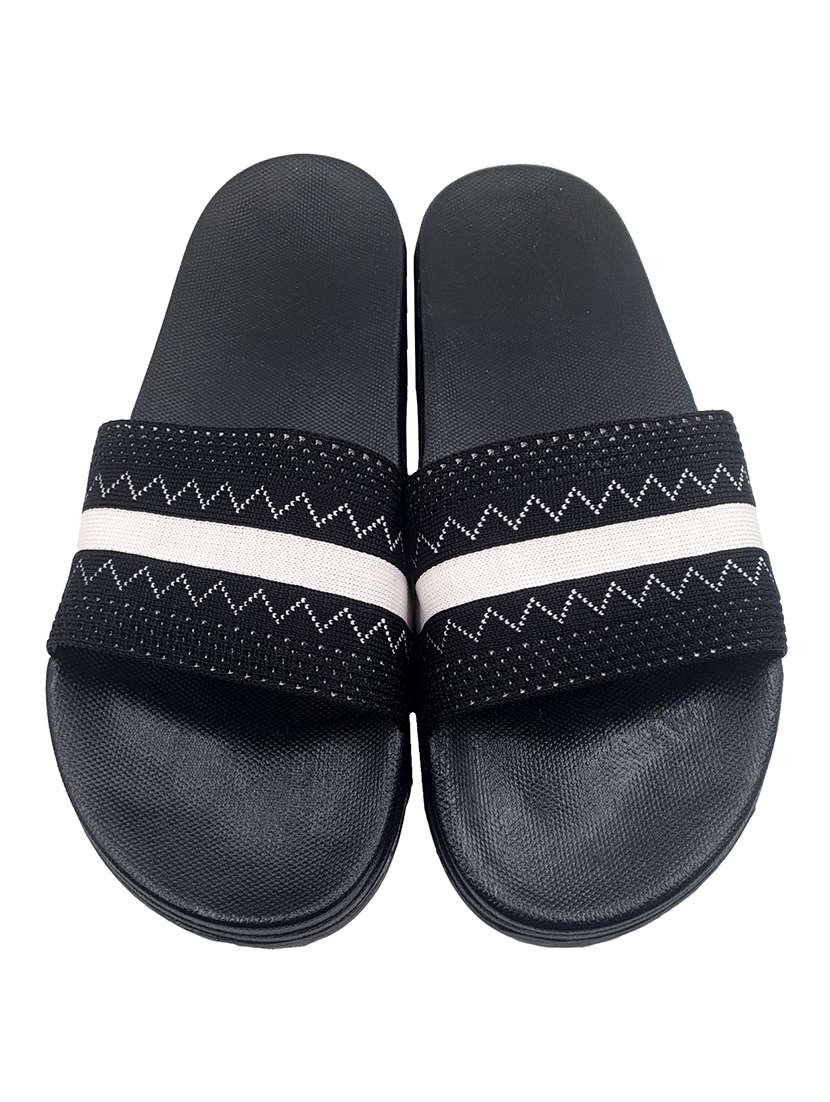 black eva slip on flip flops - 20033191 -  Standard Image - 3