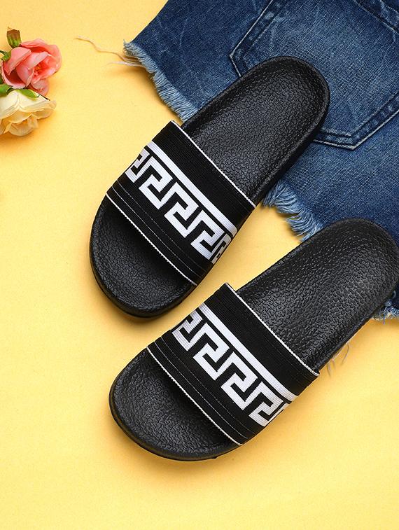 fly-r black flip flop for women - 20033326 - Zoom Image - 0
